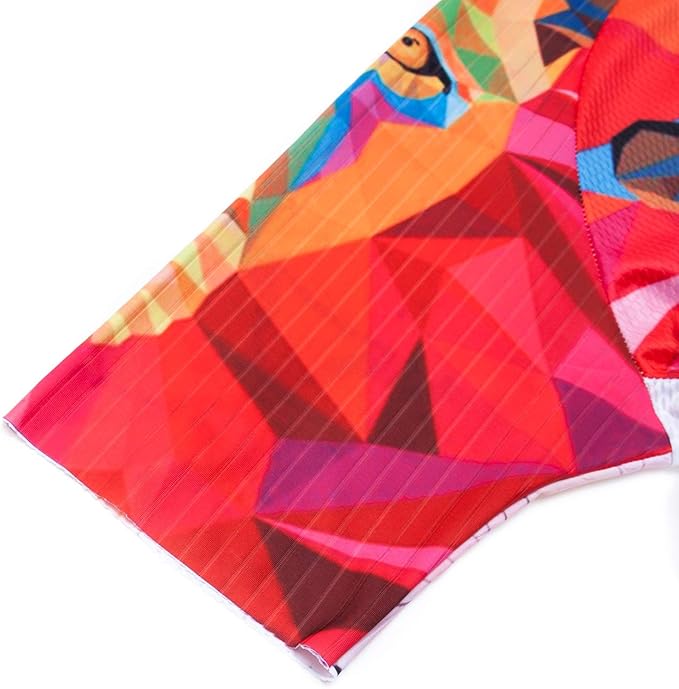 Cycling Jersey Short Sleeve USA Style Bike Tops with Pocket Reflective Stripe