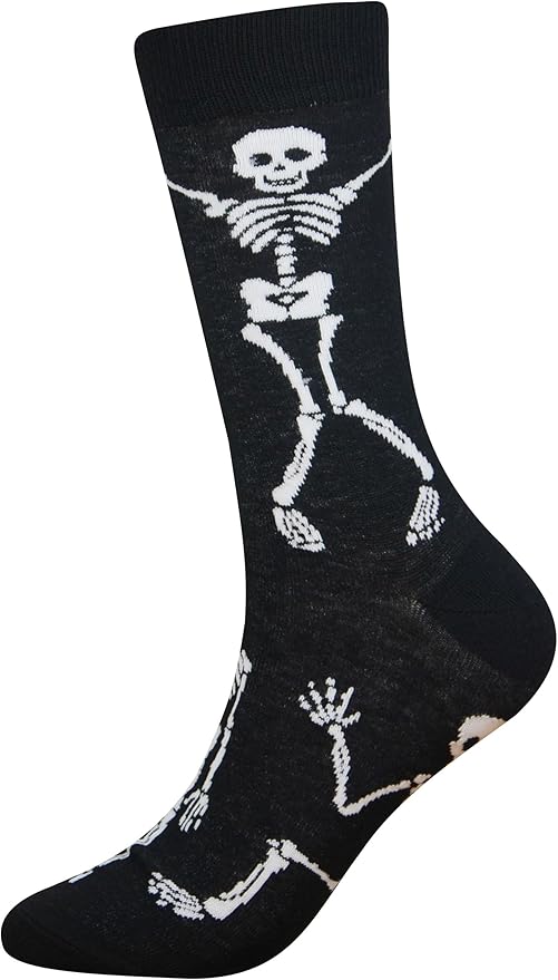 Cansok Men's 2/4 Packs Fun Crazy Novelty Dress Crew Socks