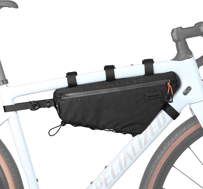 Bike Frame Bag Bike Triangle Bag Bicycle Pouch Under Tube Bag 2.9L with Dual Side Mesh Pockets for MTB Road Bike Cycling Commuting and Outdoor Adventures