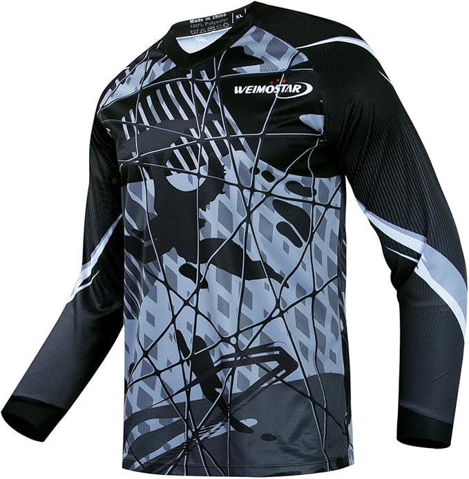 Cycling Jersey Long Sleeve Men's Mountain Bike Motocross Jersey Long Sleeve MTB T-Shirt