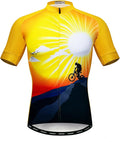 Men's Cycling Jerseys Tops Biking Shirts Short Sleeve Full Zipper Bike Clothing