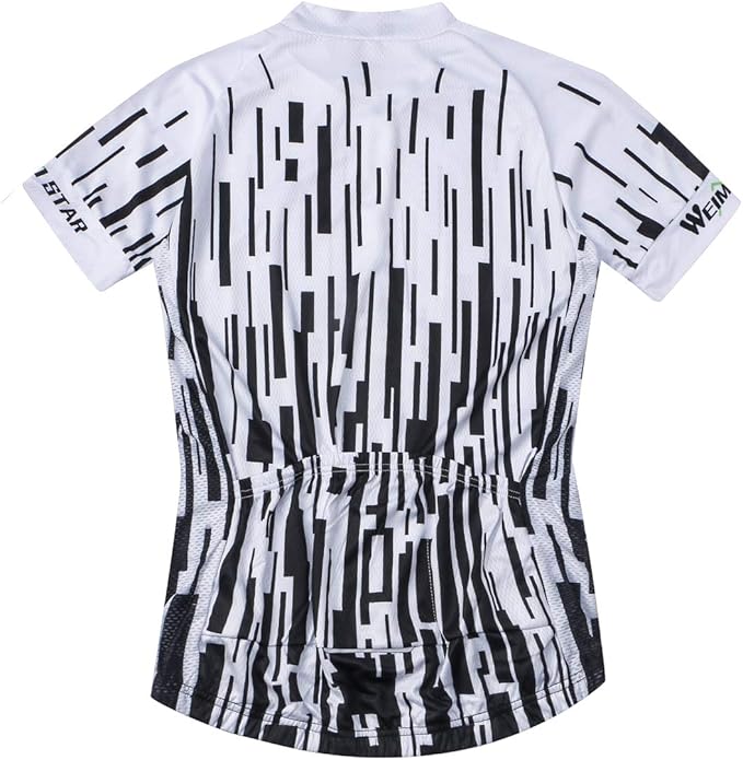 Weimostar Men's Cycling Jersey Short Sleeve Bike Clothing Multicolored Diamond
