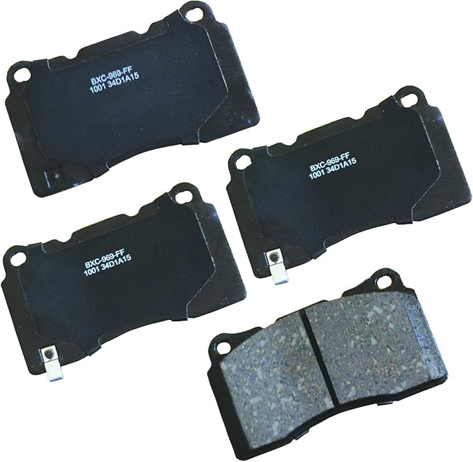 Bendix Premium SBC1001 Ceramic Front Brake Pads for Select Models Buick Regal,Chevrolet Camaro,DeTomaso Pantera,Ford Mustang,Mitsubishi,Subaru BRZ,Impreza,WRX,WRX STI,Tesla S,X,Toyota 86,Volvo S60,V70