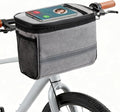 Bike Handlebar Bag - Front Basket with Bike Phone Mount, Bicycle Cooler Pouch Pack for Kids Girls Boys Men Women