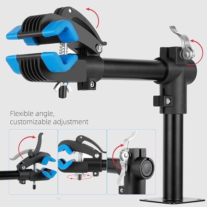 Urban Deco Bike Repair Stand Bench Mount Bike Stand Wall Mounted Bike Work Stand Bicycles Maintenance Rack Bike Clamp for Road Mountain Bike,Road Bike