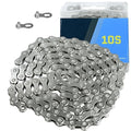 VERKSTAD 10 Speed Bike Chain, Bike Chain 1/2" x 11/128" 116 Links for Road Bike MTB Racing Cycling