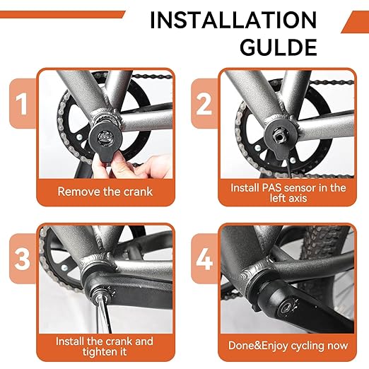 Pedal Assist Sensor for Ebike, 12 Magnets Electric Bikes Pedal Speed Sensor Bicycle Assistance Electric Bicycle Accessories