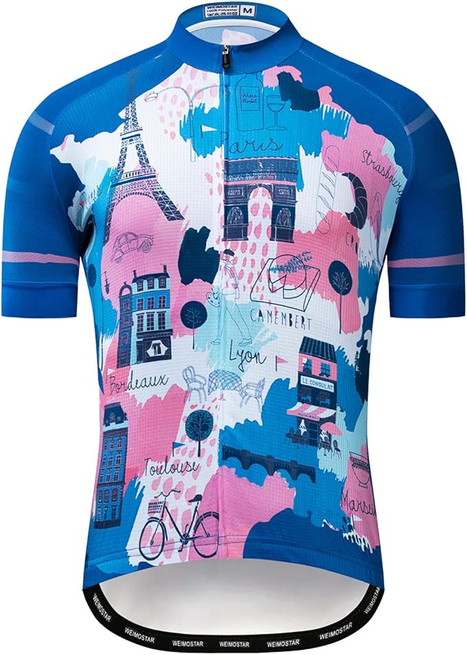 Bike Bicycle Tops Men's Cycling Jerseys Full Zipper MTB Clothing Cycle Clothes