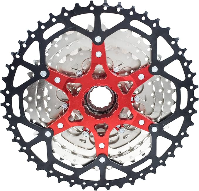 VG SPORTS 8/9/10/11/12 Speed Ultra-Light Bike Cassette for Mountain Bike 11-40T/11-42T/11-46T/11-50T/11-52T MTB Cassette Lightweight Aluminum Bracket Cassette