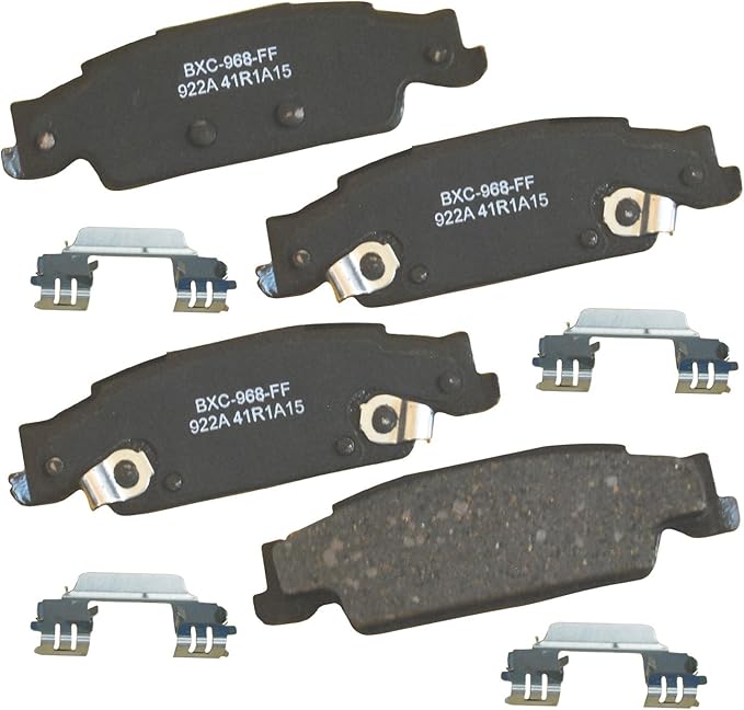 Bendix Premium SBC922A Ceramic Rear Brake Pads for Cadillac CTS 2007-2003, STS 2011-2005, Pontiac Grand Prix 2008-2005