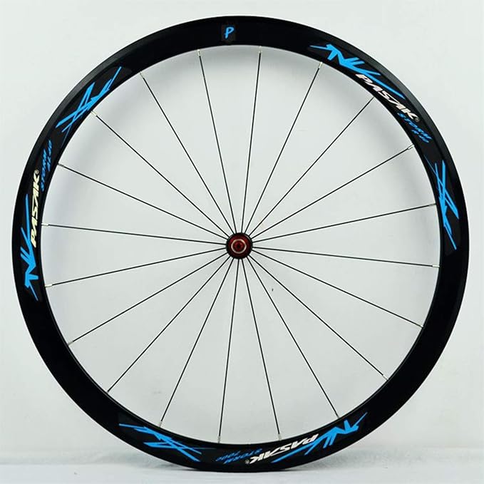Carbon Fiber 700C Road Bikes Wheelset 40mm Aluminum Rim Front + Rear Wheel C/V Brake Quick Release 7 8 9 1011 Speed Matte
