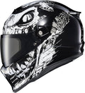 ScorpionEXO Covert FX Full Face Adult Motorcycle Helmet Street Fighter Style - Bluetooth Ready Speaker Pockets DOT ECE Caiman (Gloss Black - Small)