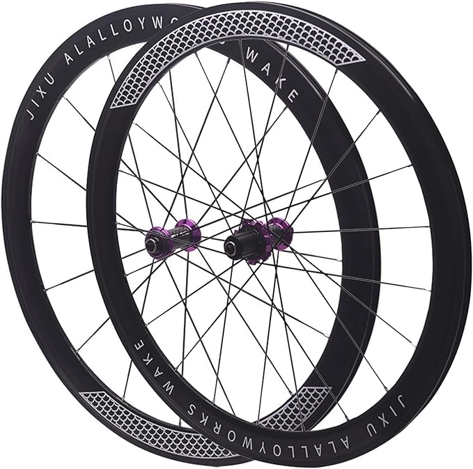 Road Bike Carbon Wheels 700C 30/40/50mm Double Layer Bike Rim Aluminum Alloy Quick Release C/V/Rim-Brake Bike Wheels 7-12 Speed Wheelsets