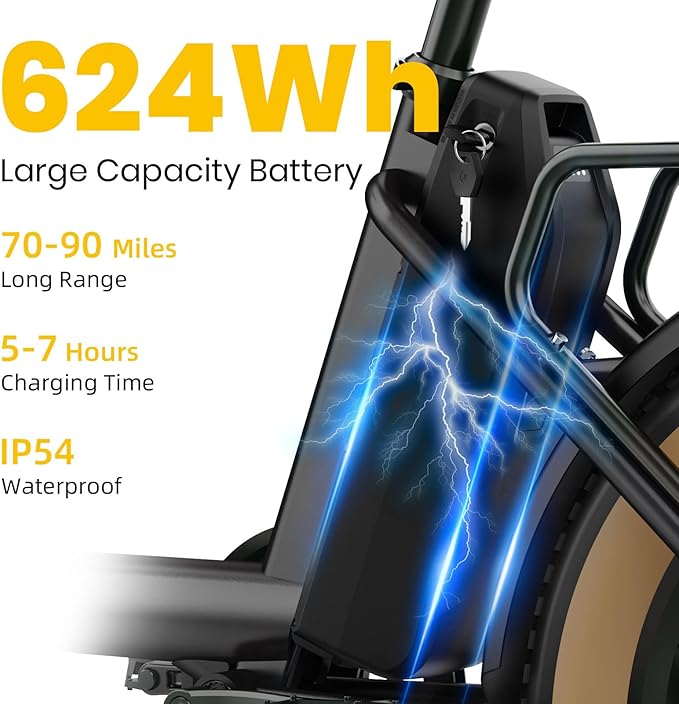 Upgraded Electric Bikes for Adults with 750W/1500W Peak Motor 20" Fat Tire E Bike with 28 MPH 90 Miles Max Range 48V Removable Battery EBike Electric Bicycle Commuter Ebikes
