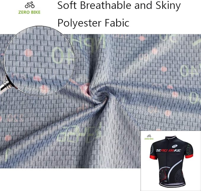 Men's Short Sleeve Breathable Cycling Jersey Set 3D Padded Bicycle Shorts Sportswear Suit Quick Dry