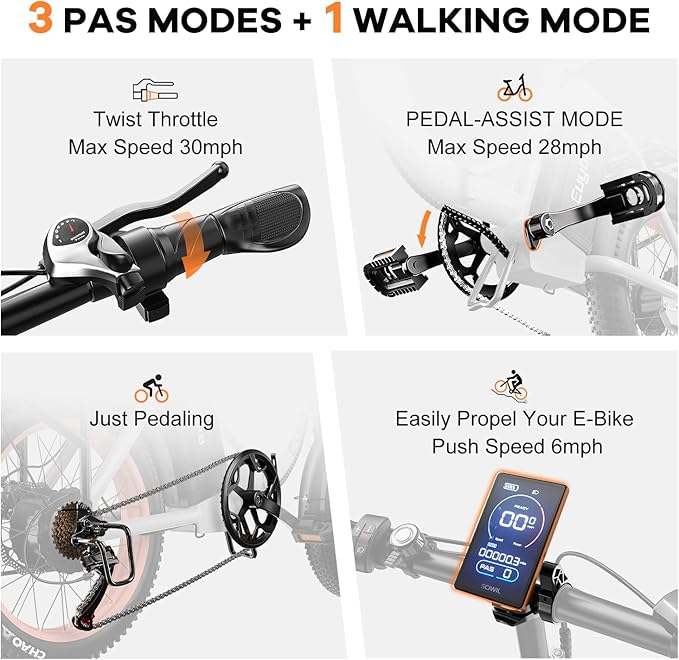 1000W Folding Electric Bike,48V 20AH Removable Battery E Bike,30+MPH,80 Miles Max Range Electric Bike for Adults,20" Fat Tire Foldable ebike,Adult Electric Bicycle for Commute Beach Snow