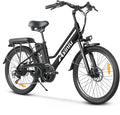 24 Inch Electric Bike for Adults, Step Through Ebike for Women, Peak 1000W Motor 22MPH, 48V 20AH Removable Battery Up to 70 Miles, 7 Speed Dual Shock Absorber, City Cruiser Commuter Bicycle