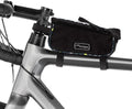 Po Campo Bike Phone Bag – Tussey Phone Holder for Bicycles – Top Tube Bike Bag that Fits Large EBike Frames - Fabric Bike Pouch Storage for Women and Men (Black/Bubbly)