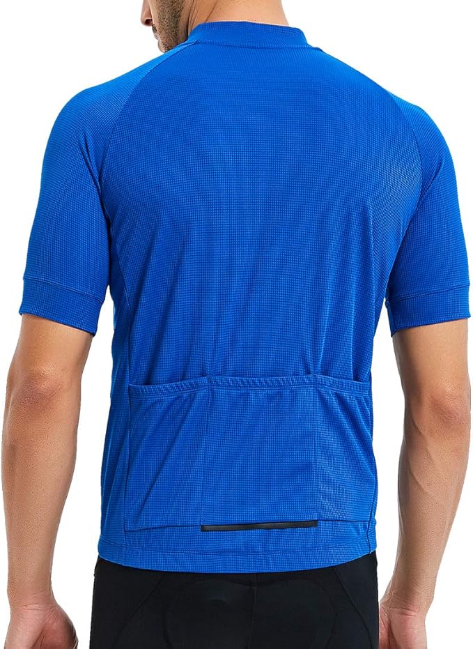 CATENA Men's Cycling Jersey Short Sleeve Shirt Running Top Moisture Wicking Workout Sports T-Shirt