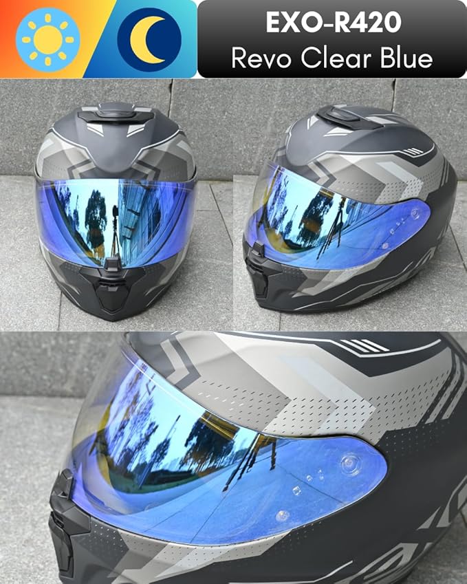 Replacement Motorcycle Helmet Visor Shield for R420 Visor Wearproof Windproof Sun Protection Helmet Accessories