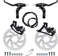 RUJOI Bike Disc Brake Kit, Aluminum Front and Rear Caliper, Full Aluminum Alloy Bicycle Brake Lever, 140mm Rotor, Mechanic Tool-Free Pad Adjuster for Road Bike, Mountain Bike