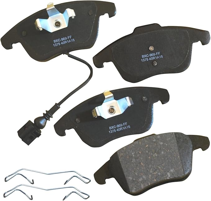 Bendix Premium SBC1375 Ceramic Front Brake Pads for Audi Q3 2018-2015, Q3 Quattro 2018-2013, Volkswagen Passat 2020-2012, Tiguan 2017-2009, Tiguan Limited 2018-2017