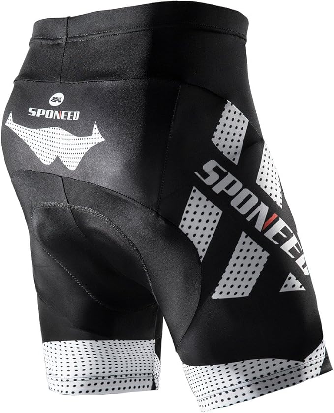 sponeed Men's Cycling Shorts Padded Bicycle Riding Pants Bike Biking Clothes Cycle Wear Tights