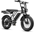 Jasion RetroVolt Electric Bike for Adults, 2000W/3000W Peak - 30/38MPH Electric Dirt Bike, 48V-52V, 13AH/20AH Battery, 70/90Miles Max Range Electric Motorcycle, 20'' X 4'' Fat Tire All-Terrain E-Bike