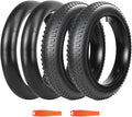 20x3.0(76-406) Electric Bike Tire 20 x 3 Fat eBike Tires 20 x 3 Bike Tires Heavy Duty High-Performance Wear-Resistant E-Bike Mountain Snow 20x3 Bicycle Tires，1/2 Tires 1/2 Tubes/ 2 Levers