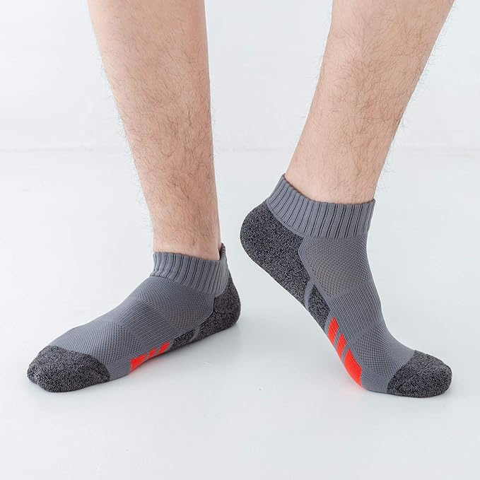 Sock Amazing 6 Pairs Men's Socks Low Cut Ankle Sock Cushion Non Slip No Show Breathable Running Socks for Cycling Fitness