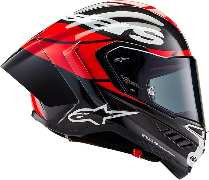 Alpinestars Supertech R10 Element Helmet, Carbon Fiber, Aerodynamic Full-Face Design, Ventilation & Safety, DOT & ECE Certified for Street & Track Riders