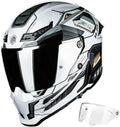 ILM Motorcycle Helmets for Adult Men Women Full Face DOT ECE Powersports Dual Visor Street Racing Helmet with Pinlock Cascos para Motos Model MF509 (Cyborg Gray, 2XL)