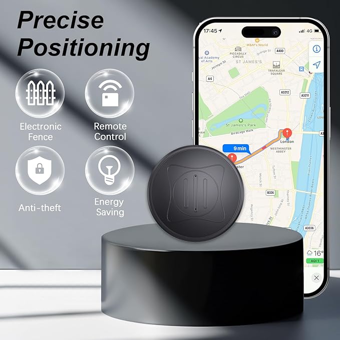 Mini GPS Tracker for Vehicles: Tracker Device for Vehicles No Subscription No Monthly Fee Car Tracker Device Hidden Magnetic Real-Time Tracking for Cars Dogs Kids (GF10-09)