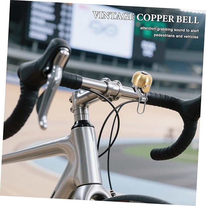 Kisangel Vintage Bike Bell Electric Horn Cycling Accessory for Road Bikes Scooters Easy Install Retro Design