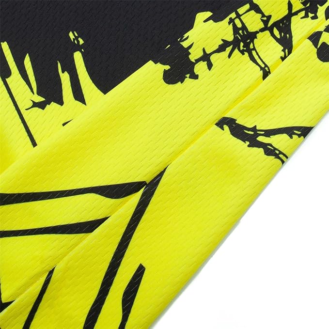 Men's Mountain Bike Jersey Long Sleeve MTB Off-Road Motocross Jersey Quick Dry Downhill&Motocross Shirts