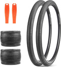 700x28C/32C Bike Tire Anti-Slip Foldable Replacement All Terrain Tire 2 Pack with Levers for Road Bike