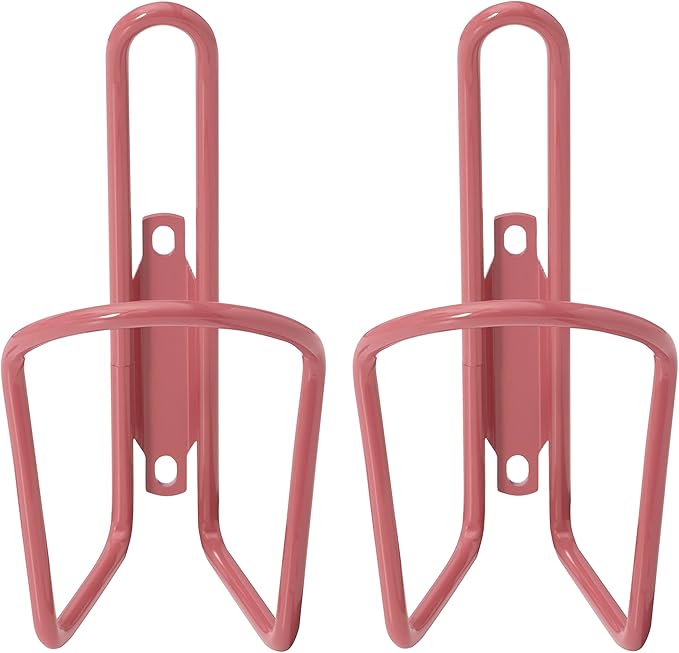 Aluminum Bike Water Bottle Cages – Great for MTB and Road Bicycles – 2 Pack - Red