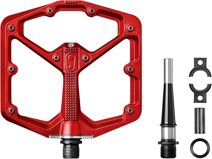 Crankbrothers Stamp Flat MTB Pedals - Size-Specific, Lightweight, Versatile, Durable Bike Pedals