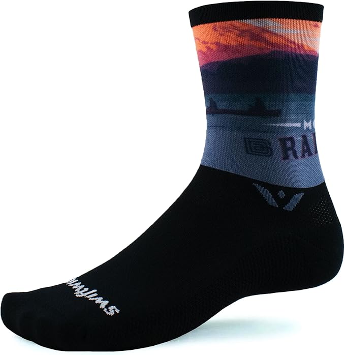 Swiftwick VISION IMPRESSION Crew, National Parks/States Edition, Running, Hiking and Cycling Socks