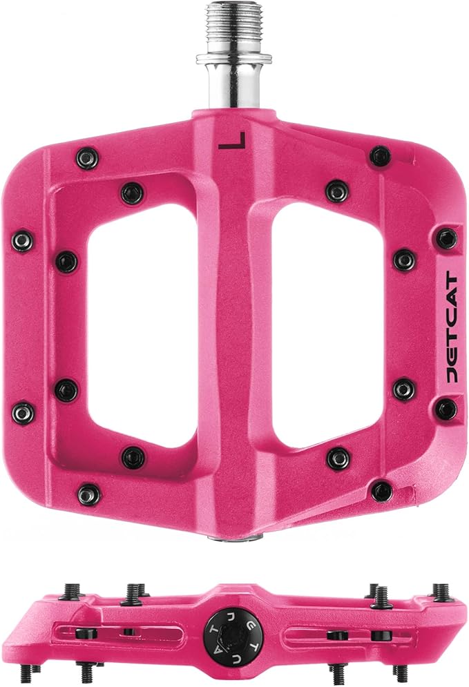 Mountain Bike Pedals Flat - MTB Pedals Flat, Bicycle Pedals for BMX/MTN/Road/Gravel/EBike, BMX Pedals, Platform Pedals, Adults & Kids Bike Replacement Upgrades Parts 9/16