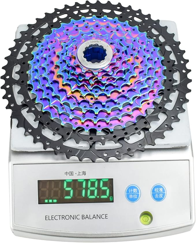 VG SPORTS 8/9/10/11/12 Speed Ultra-Light Bike Cassette for Mountain Bike 11-40T/11-42T/11-46T/11-50T/11-52T MTB Cassette Lightweight Aluminum Bracket Cassette