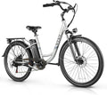 Vivi Electric Bike for Adults, 1000W Peak Ebike 26" Electric Cruiser Bike 22MPH Step Through Electric Bike with 48V Removable Battery, 7 Speed Electric City Commuter Bicycle, SGS Certified to UL2849