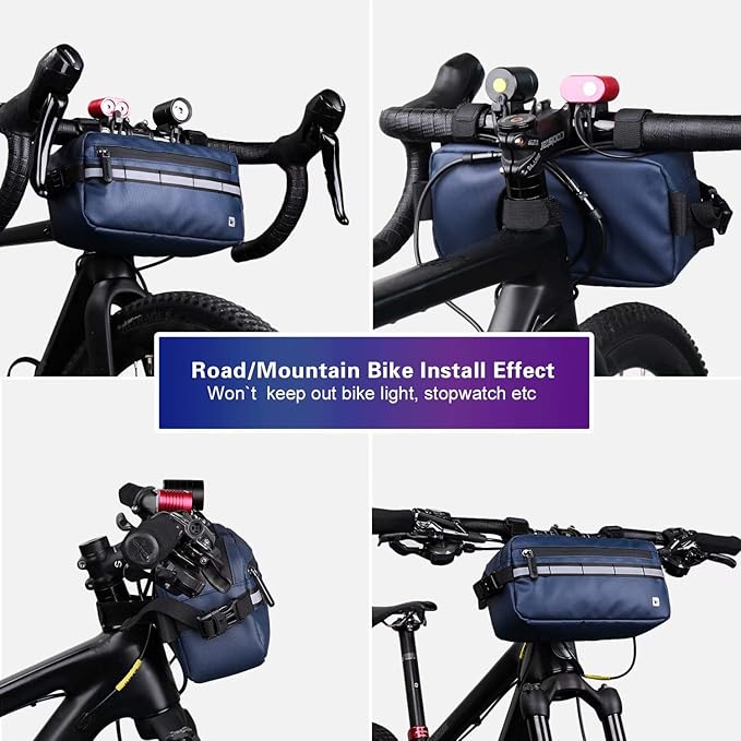 Rhinowalk Multifunction Bike Handlebar Bag Front Bag 3L Bicycle Frame Bag Waterproof Shoulder Bag Handbag Waist Bag