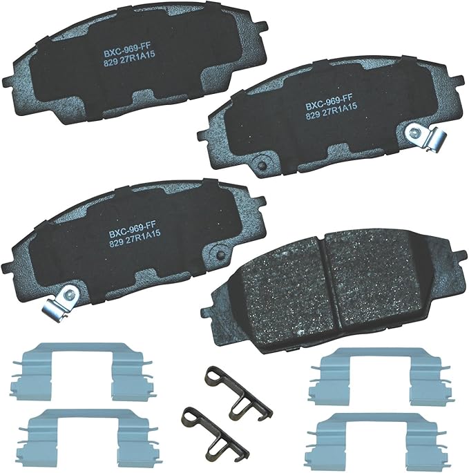 Bendix Premium SBC829 Ceramic Front Brake Pads for Acura CSX 2011-2007, RSX 2006-2002, Honda Civic 2011-2006, S2000 2009-2000