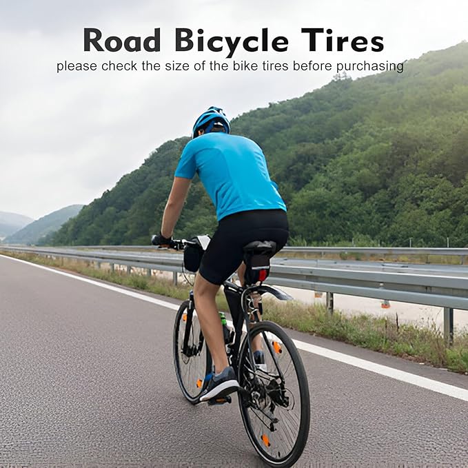26x1.75 Bike Tires 2PCS, HUIOK 26 Inch Replacement Kits Bicycle Tires with 2 Tubes and 2 Levers