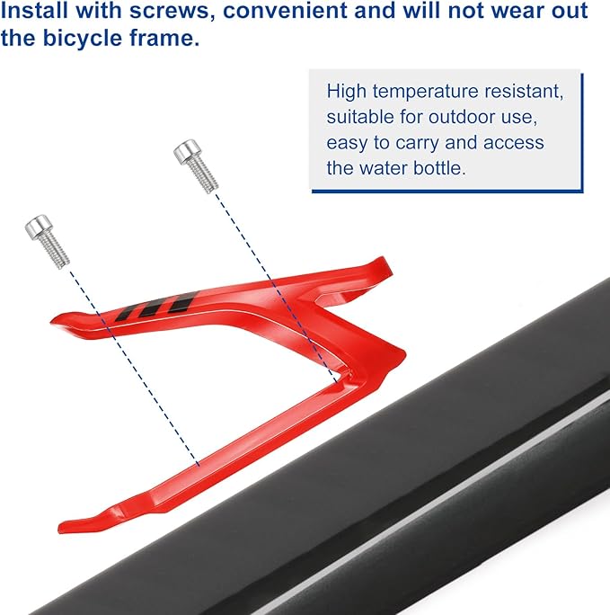 HARFINGTON Bicycle Water Bottle Holder Lightweight Universal Bike Bottle Cages Top Load Cycling Cup Holder for MTB Road Gravel