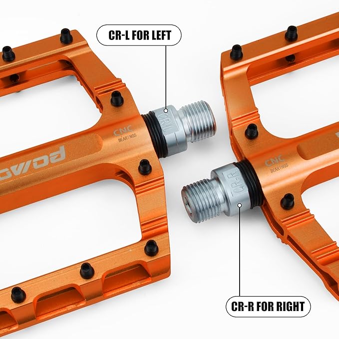 Bike Pedals 9/16" Lightweight Non-Slip Bicycle Platform Pedals - Fits Most Adult Bikes & Mountain Bikes &MTB, Road Bikes and Slip-Resistant Design
