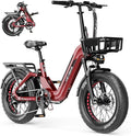 Heybike Ranger Foldable Electric Bike for Adults, 1200W/1800W Peak Motor, 28/32MPH E Bike, 55/90 Miles Range, 20"x4.0" Fat Tire Ebike with Removable Battery, Hydraulic Brakes for Snow, Beach,Commuting
