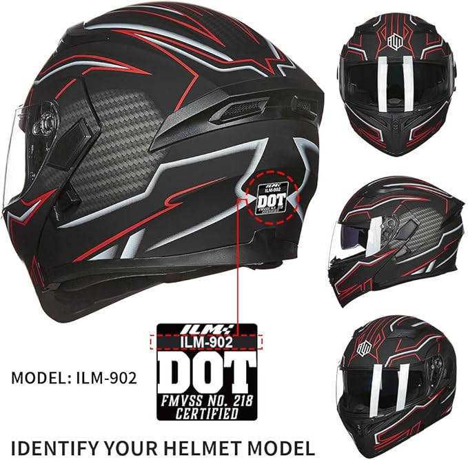 ILM Helmet Anti Fog Visor for Model 902 902L 902BT