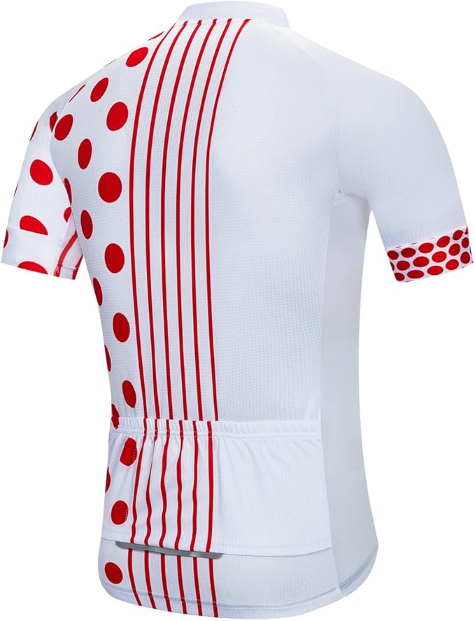 Cycling Jersey Men Full Zip Bike Shirt Racing Top Bicycle Clothing